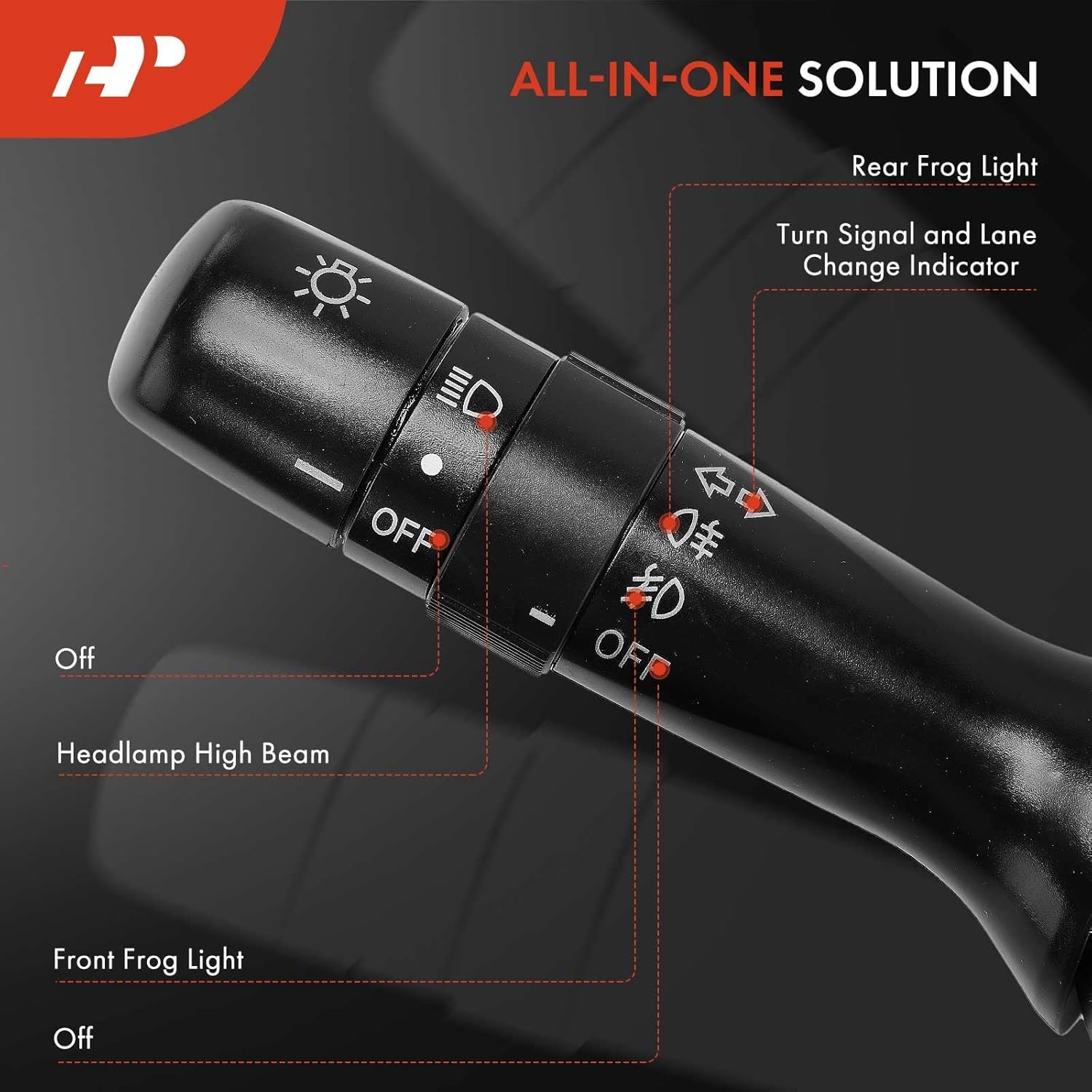 A-Premium Multifunction Switch Turn Signal Switch Compatible with Toyota RAV4 2009-2013, Corolla 2007-2013, with Fog Lights and Without Automatic Headlights