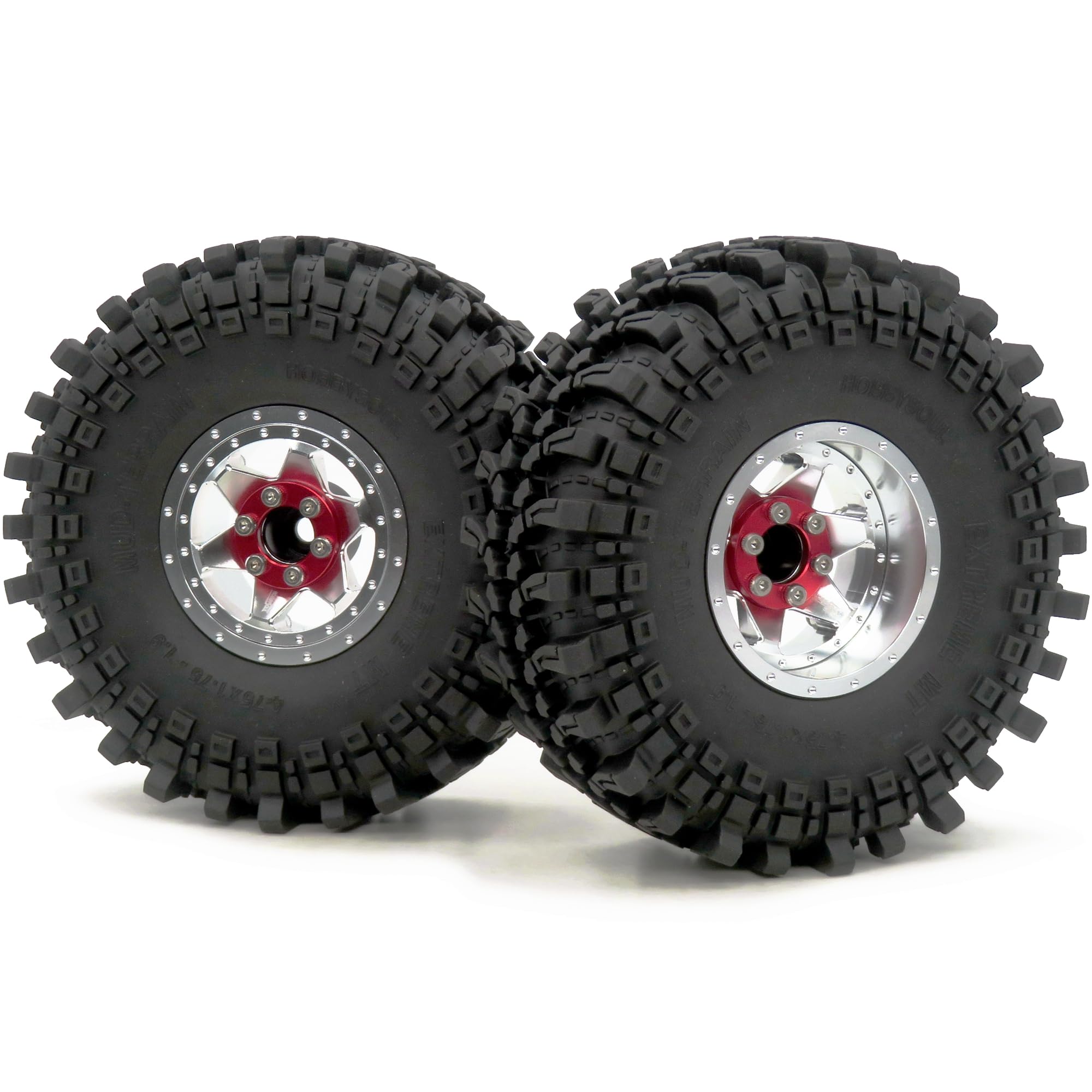 Amazon.co.jp: HOBBYSOUL RC 1.9 ビードロックホイールとタイヤ 高さ