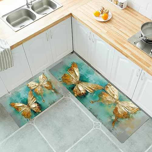 Miniatura 4 de Aesthetics - Tapete de cocina con diseño de animales, antideslizante, tapete de cocina cómodo, suave, tapete de pie