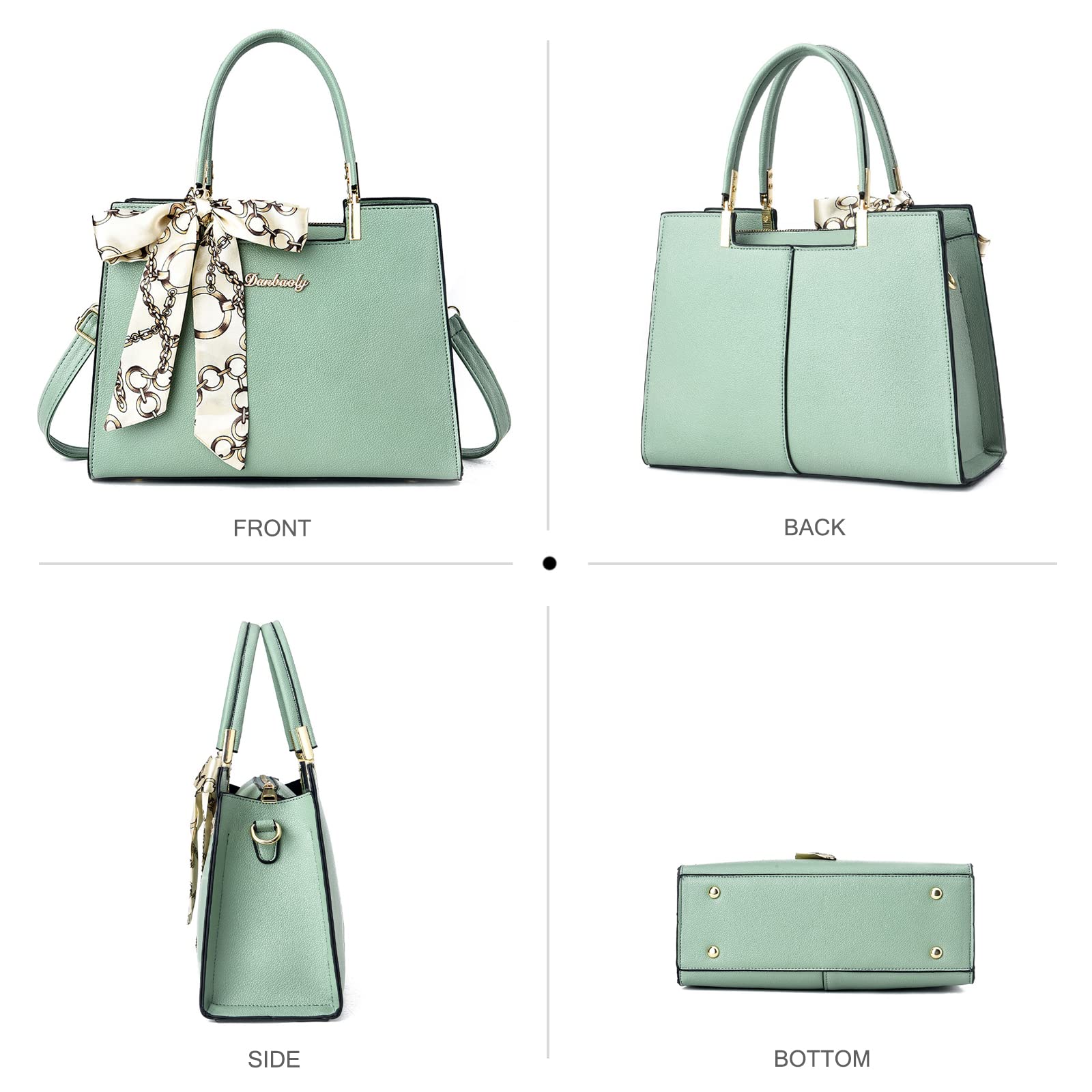 NICOLE & DORIS Sac à Main Femme Élégant en PU Cuir - Grande Capacité Fourre-Tout à Bandoulière - Sac D'épaule pour Travail et Sortie Quotidienne