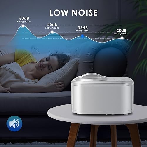 Miniatura 6 de Homtone Máquina automática de helados de 1 cuarto de galón, sin precongelación con compresor integrado y temporizador LCD para hacer helado, gelato,