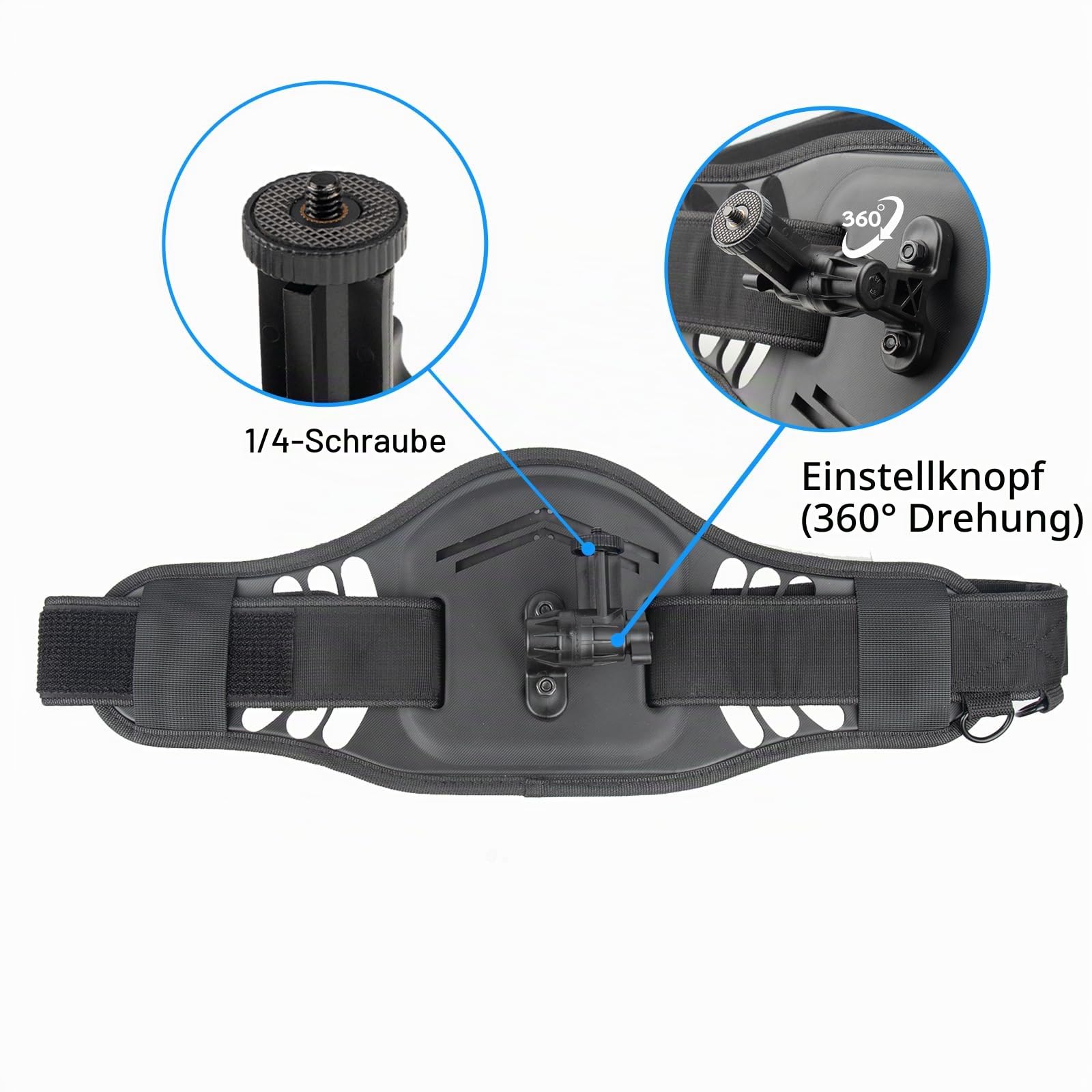 Taillengürtel Outdoor Kamerahalter Taillenband-Halterungsklammer für GoPro, für Insta360, für DJI, für Fusion Action/Panorama Kamera Freihändige Taillenhalterung