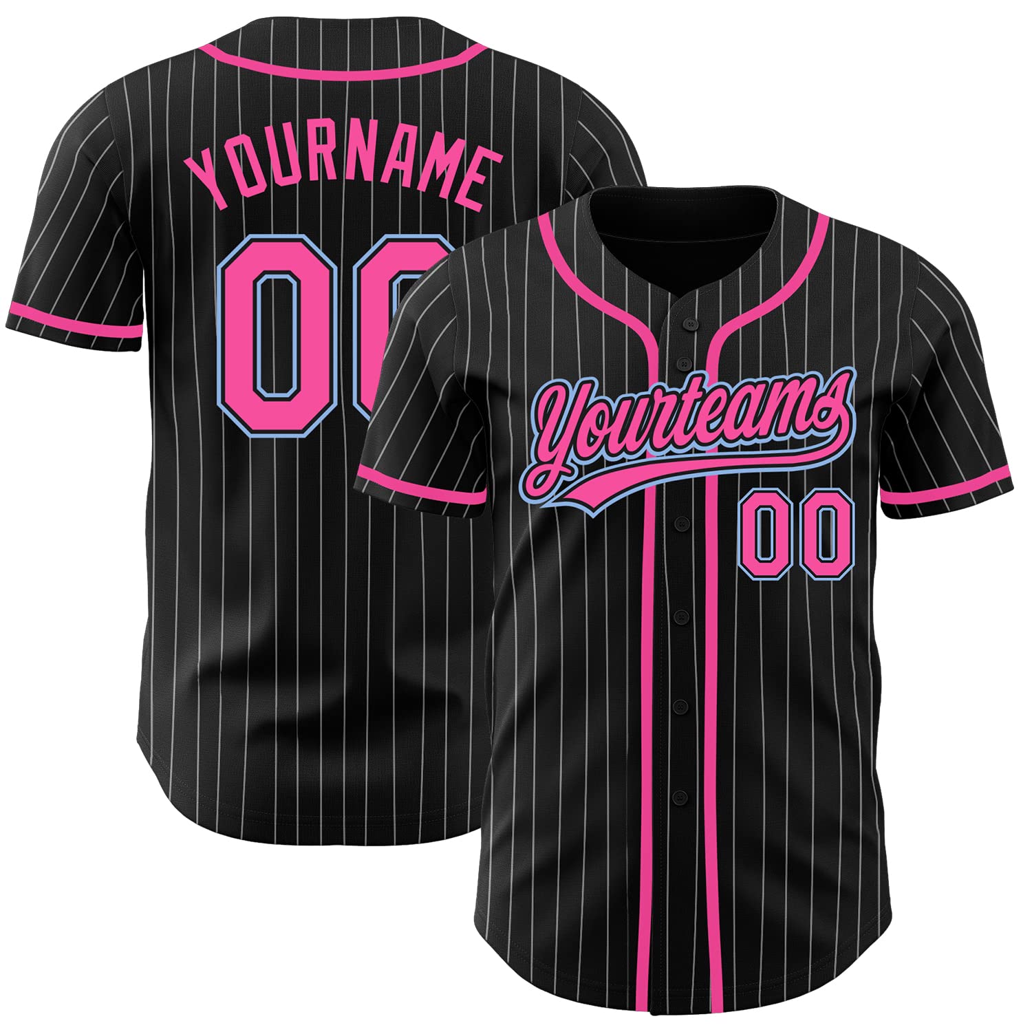 Custom Baseball Jerseys Unisex Youth Personalized Stripe Fade Baseball Shirts Sports Uniform Stitched Name Number Logo