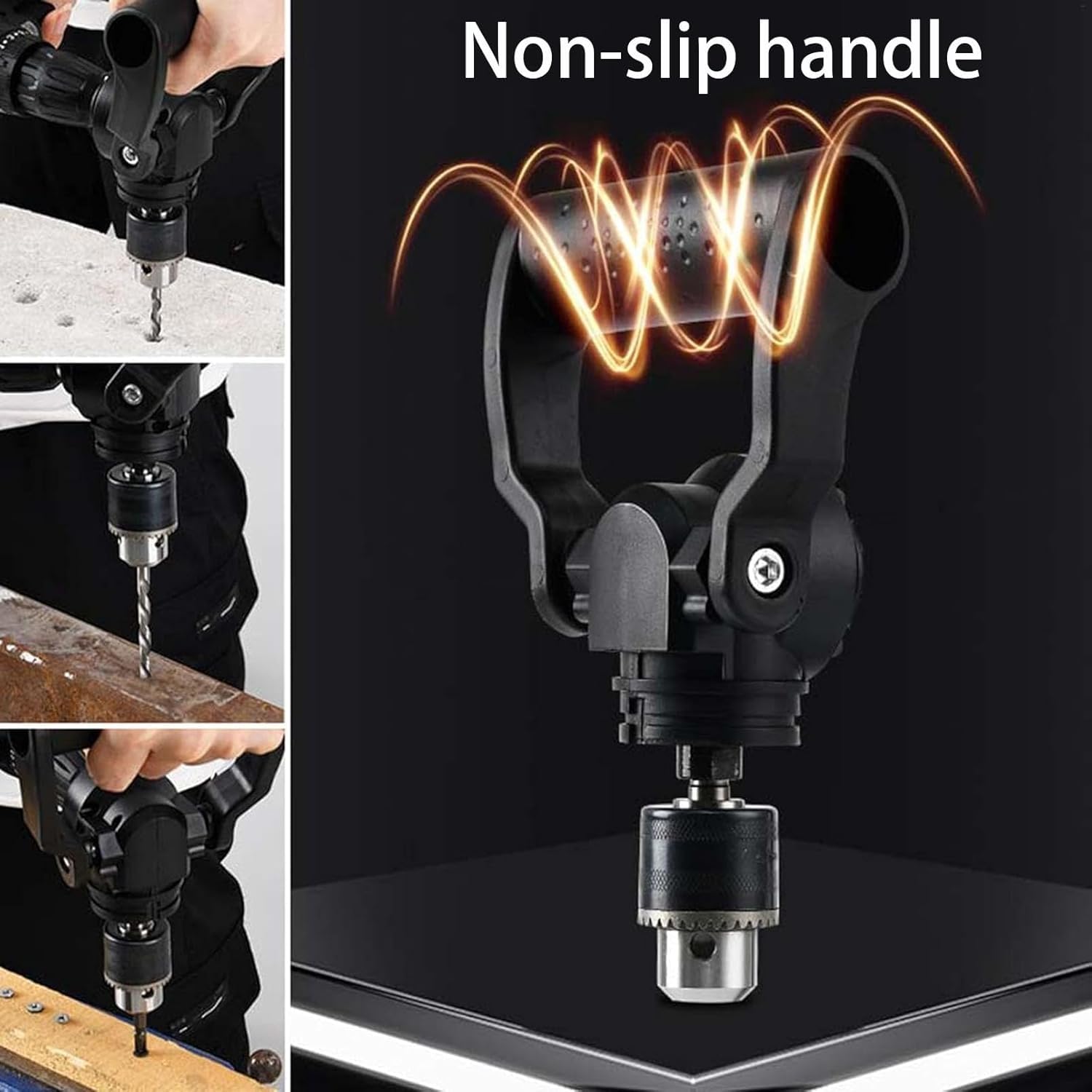 Even 90 Degree Drill Attachment, Right Angle Drill Adapter with Auxiliary Handle, Adjustable. - Image 7 thumbnail