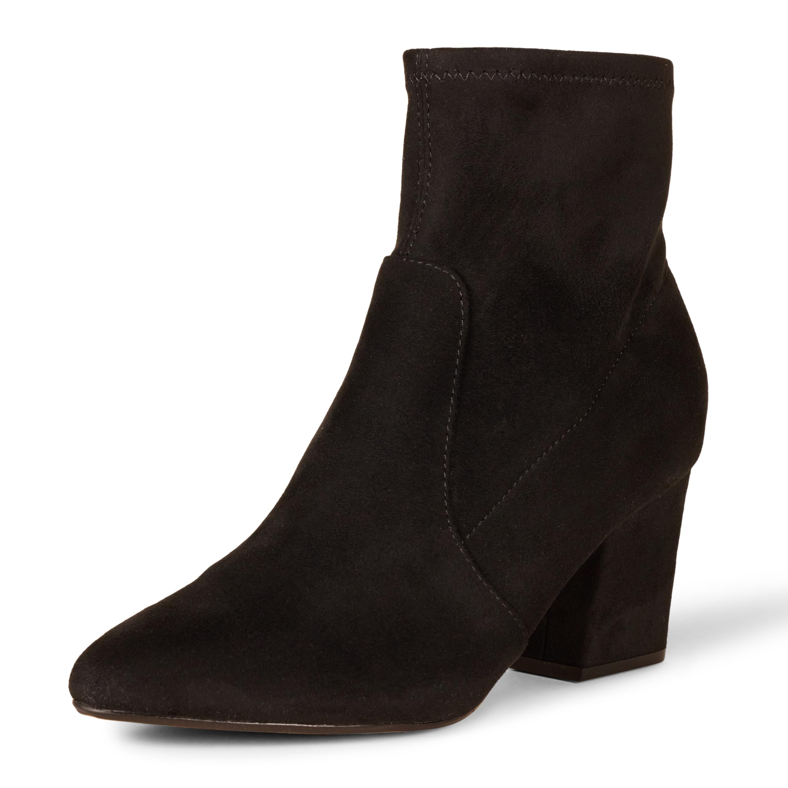 Amazon Essentials Damen Zugeschnittene Stretchstiefelette mit Absatz