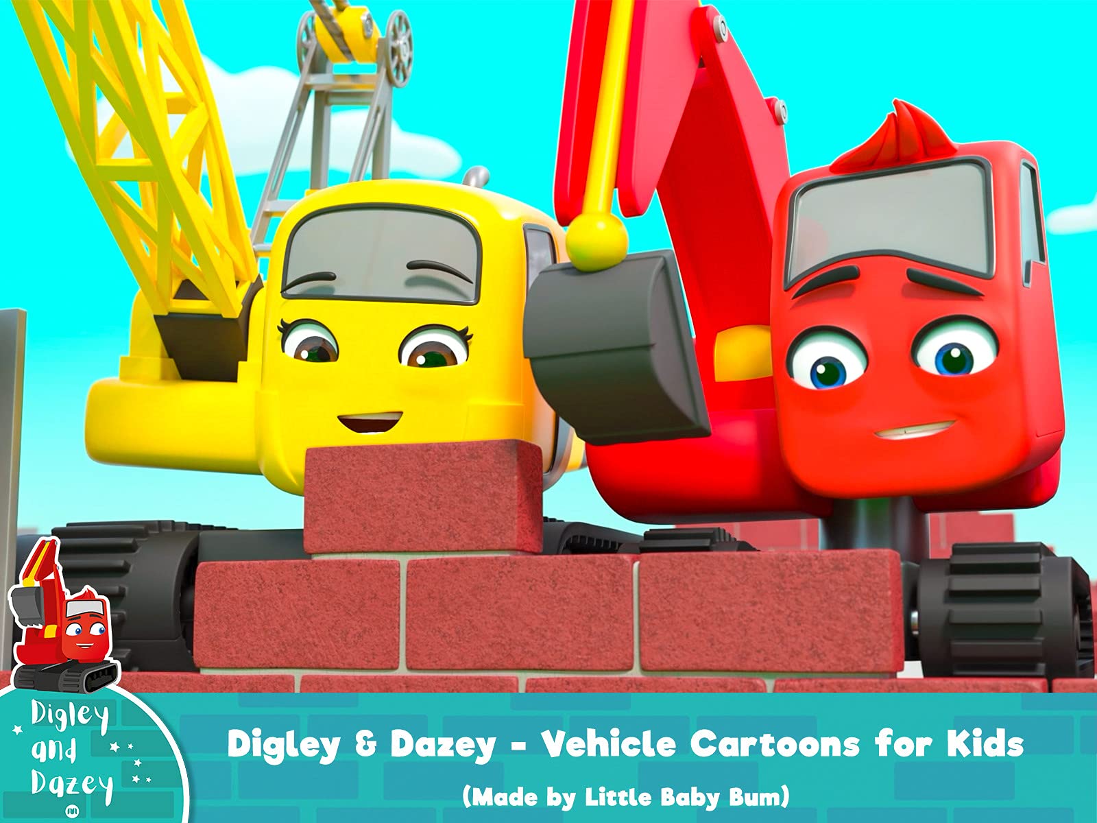 Digley & Dazey - Vehicle Cartoons for Kids (Made by Little Baby Bum)
