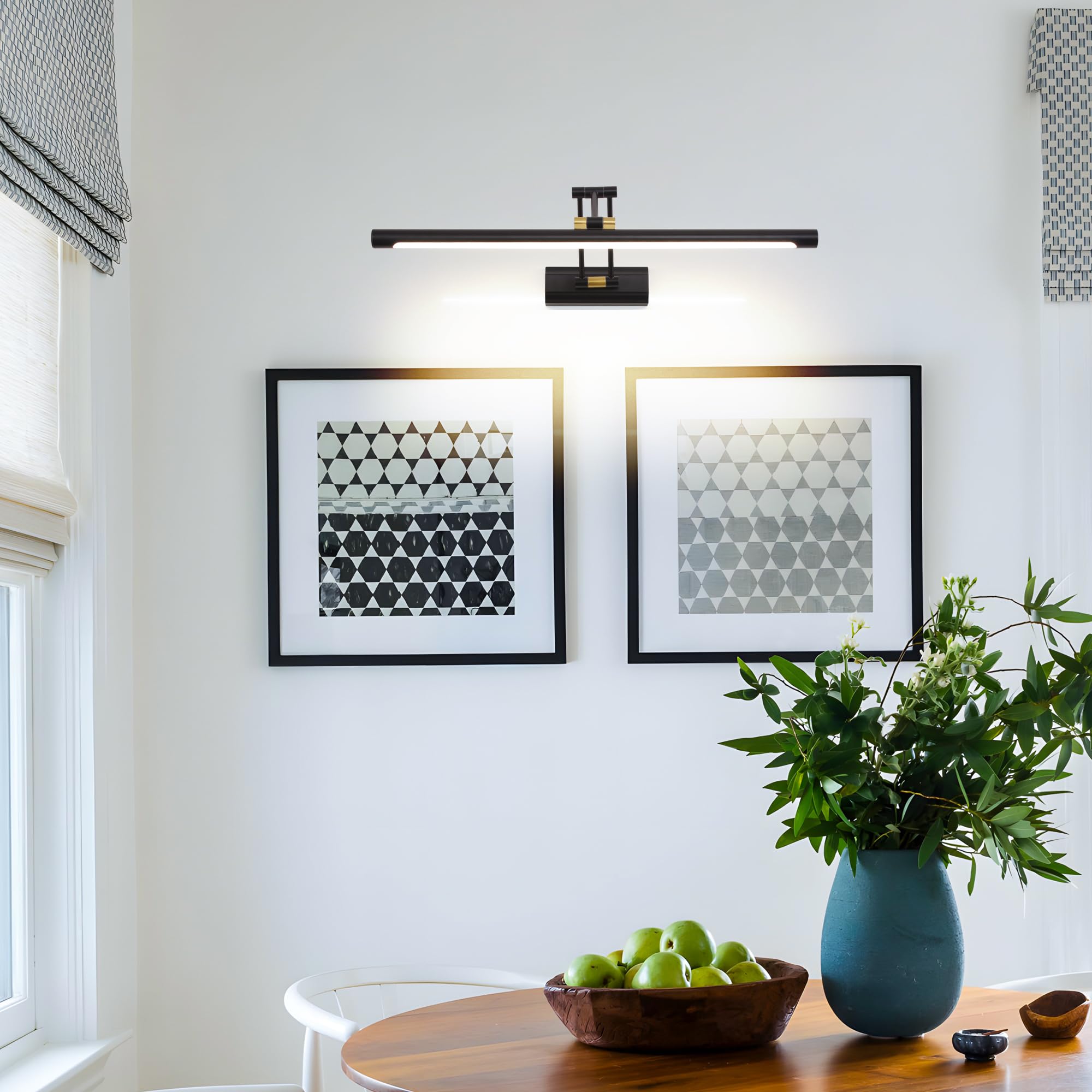 LED Luz de Espejo de Baño 12W 57CM, Iluminación Interior para Armario, Cuadro y Maquillaje - 4000K IP44