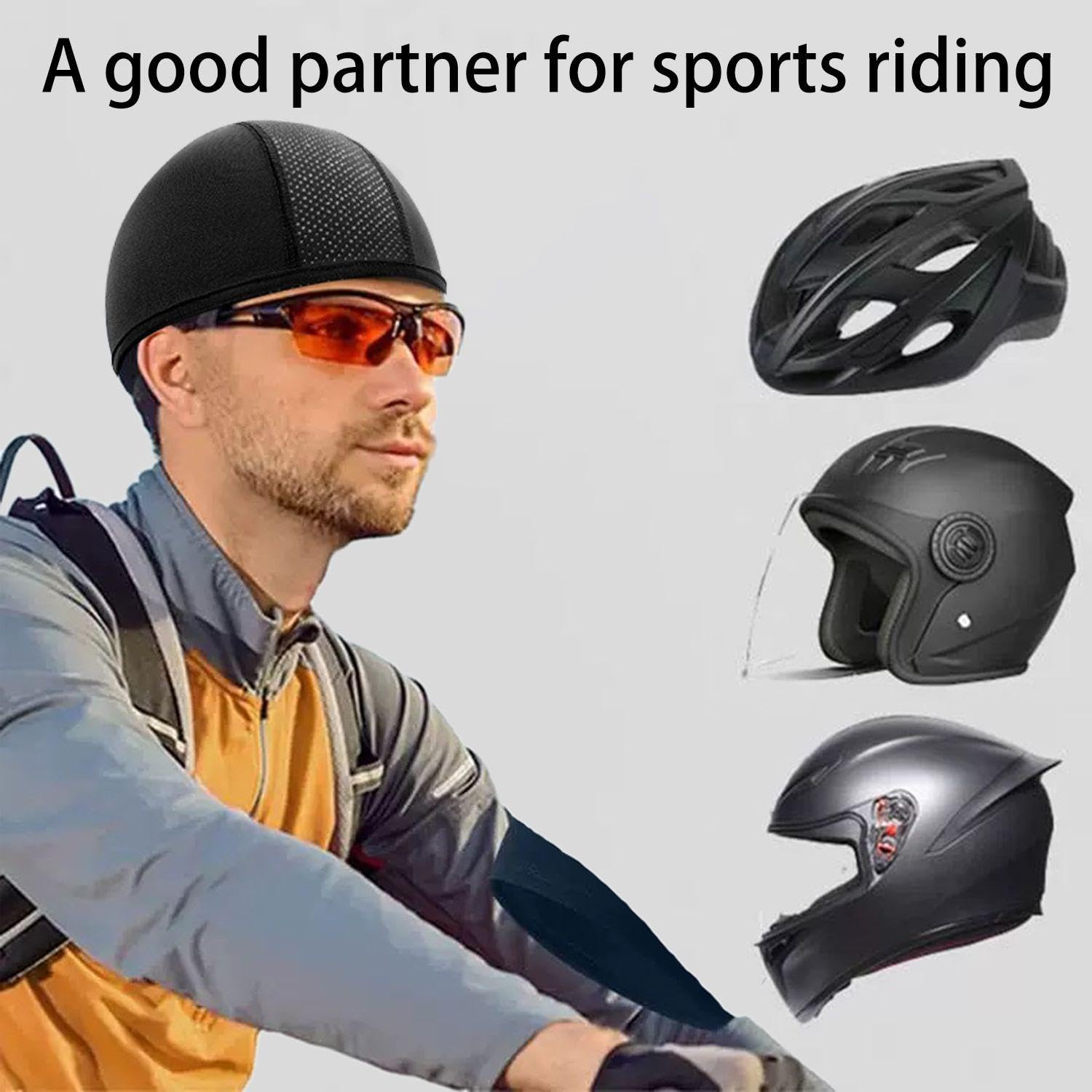 Pack De 4 Petits Chapeaux, Chapeaux De Cyclisme, Casques De Vélo pour Femmes, Foulards De Moto, Chapeaux De Cyclisme Foulard, Couvre-Chef De Sport