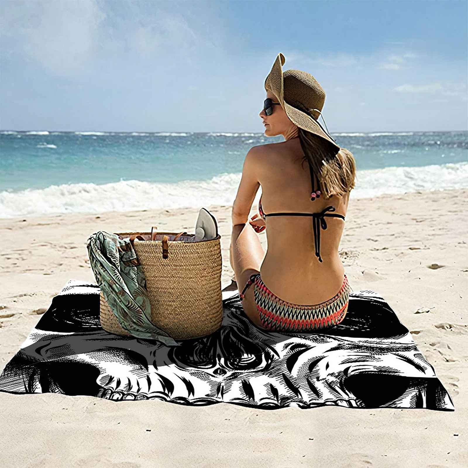 Serviette De Plage Tête De Mort Felix