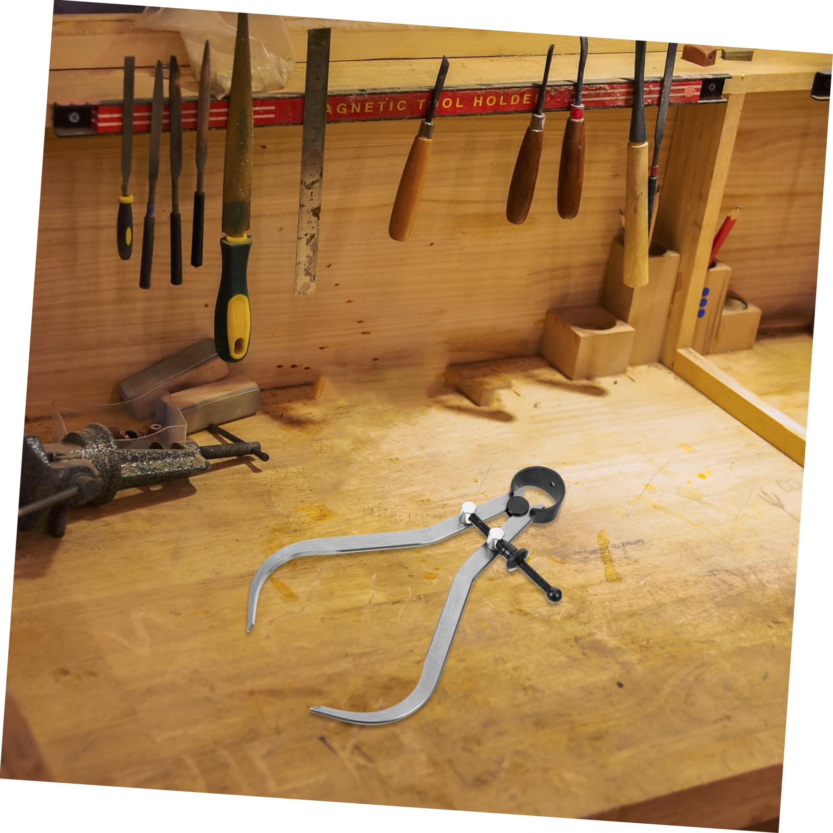 Generic Woodturning Drawing Calipers Double Rule Scale Caliper Measuring Tool for Wood Lathe