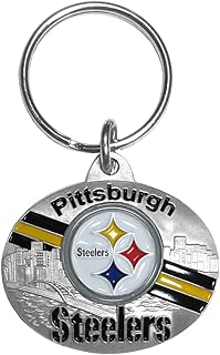 Classic Siskiyou Sports NFL Oval Carved Metal Key Chain