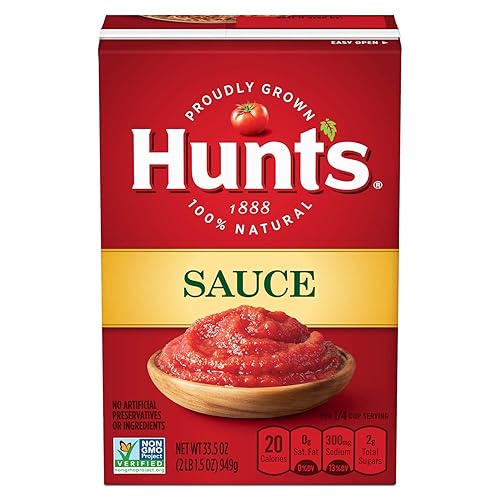 Hunts Salsa de tomate apta para dieta cetogénica 335 onzas paquete de 6
