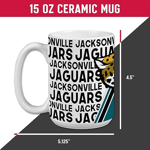Vista 59 de Rico Industries NFL Football 15 oz White Ceramic Mug
