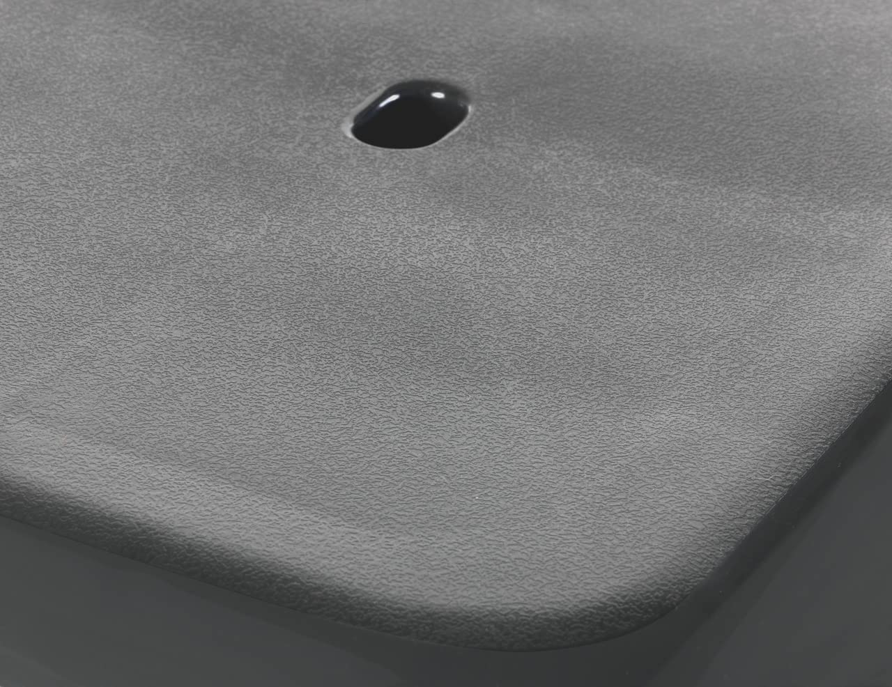 WENKO Marchepied salle de bains Secura Premium - Escabeau, capacité de charge atteignant 130 kg, Polypropylène, 46.5 x 20 x 36 cm, Anthracite