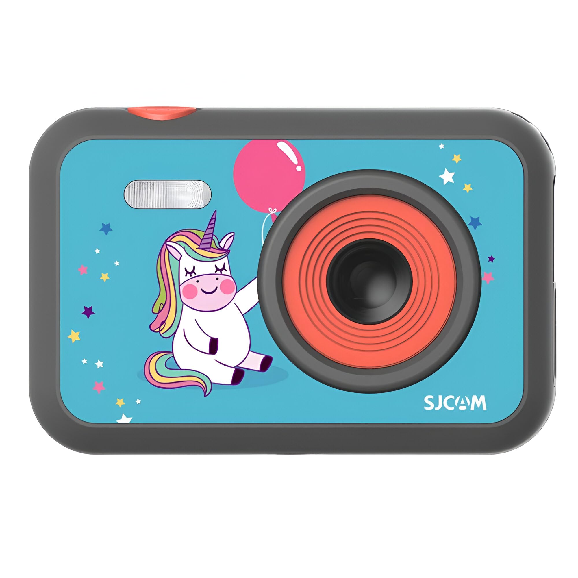 SJCAM FunCam 2" LCD HD Digital Action Camera | Full HD 1080P | for Video Recording, Photo Shooting, Timelapse Video | Cartoon Print with in-Built Games for Children & Adult Kids (FunCam Unicorn)