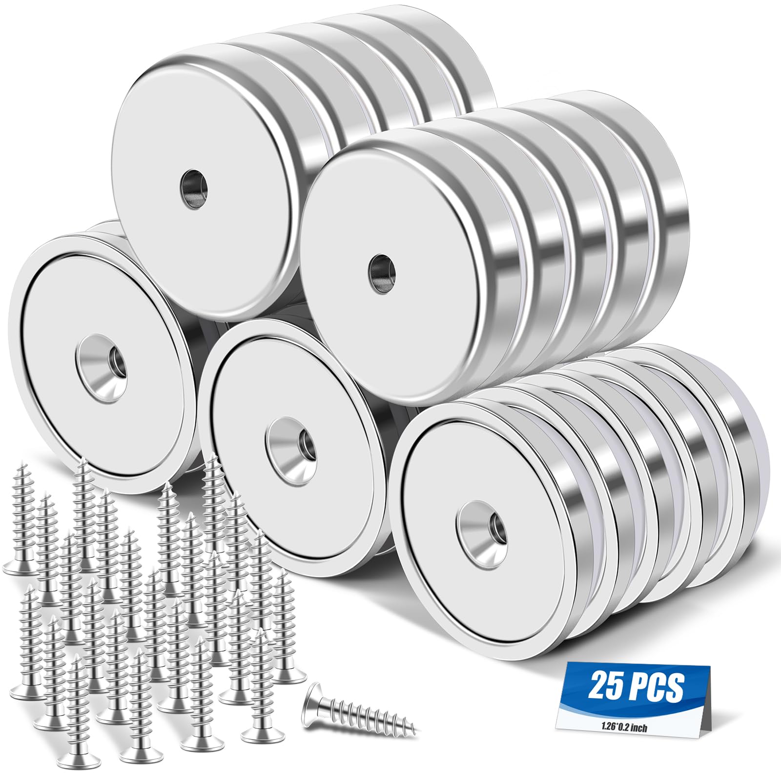 E BAVITE Strong Neodymium Magnets with Screws, 110 Lbs, 12 Pack — Amazon image 11