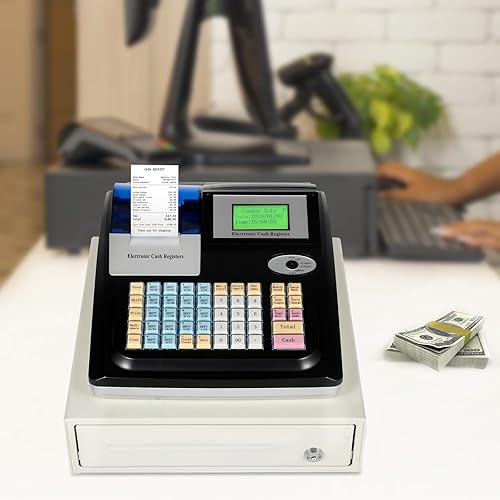 Miniatura 6 de 48 Llave Sistema Completo Caja Registradora Electrónica POS Sistema de Gestión de Caja Registradora Electrónica con Llave Negro