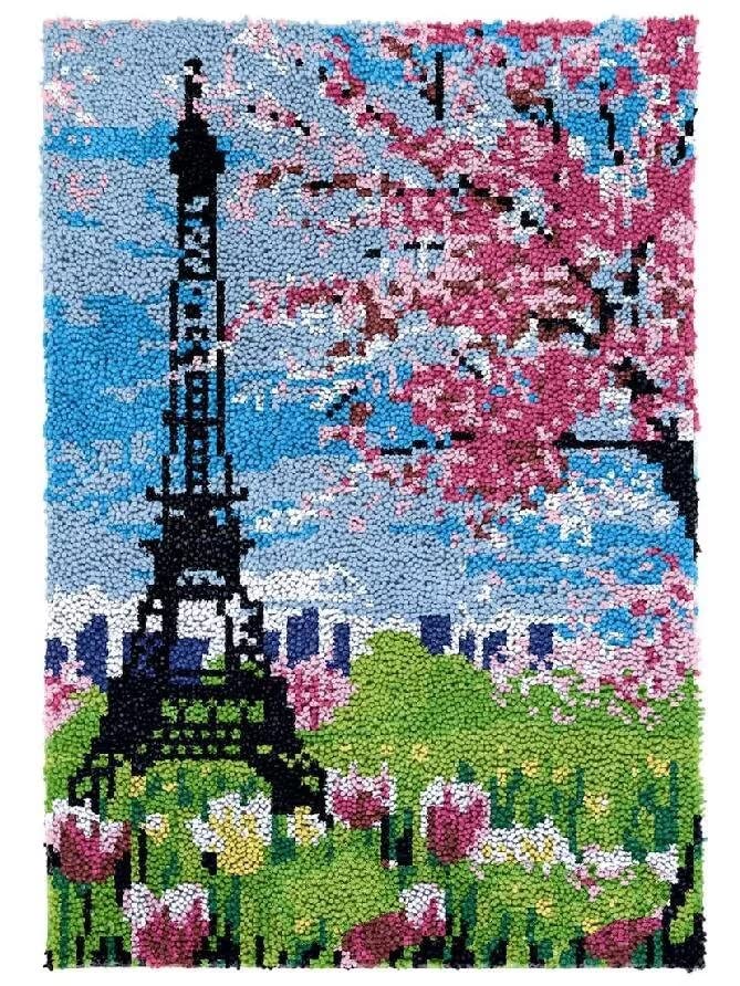 ROCKY&CHAO Myriad Choices DIY Latch Hook Rug Kit, 60 X 40 cm, for Kids & Adults, Home Decor, Unisex, Not Foldable