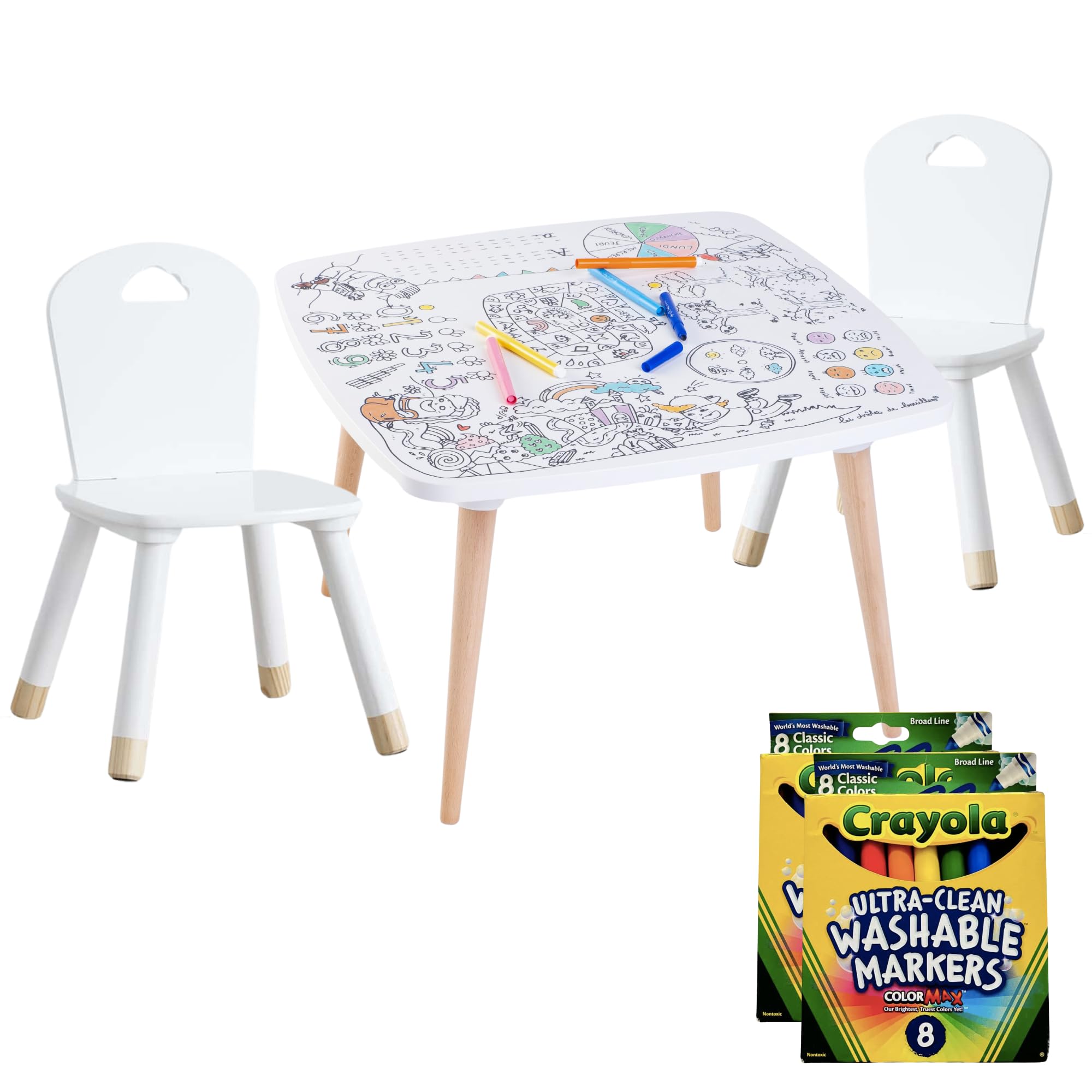 Pack Coloritable + 2 chaises : la solution pour occuper intelligemment vos enfants