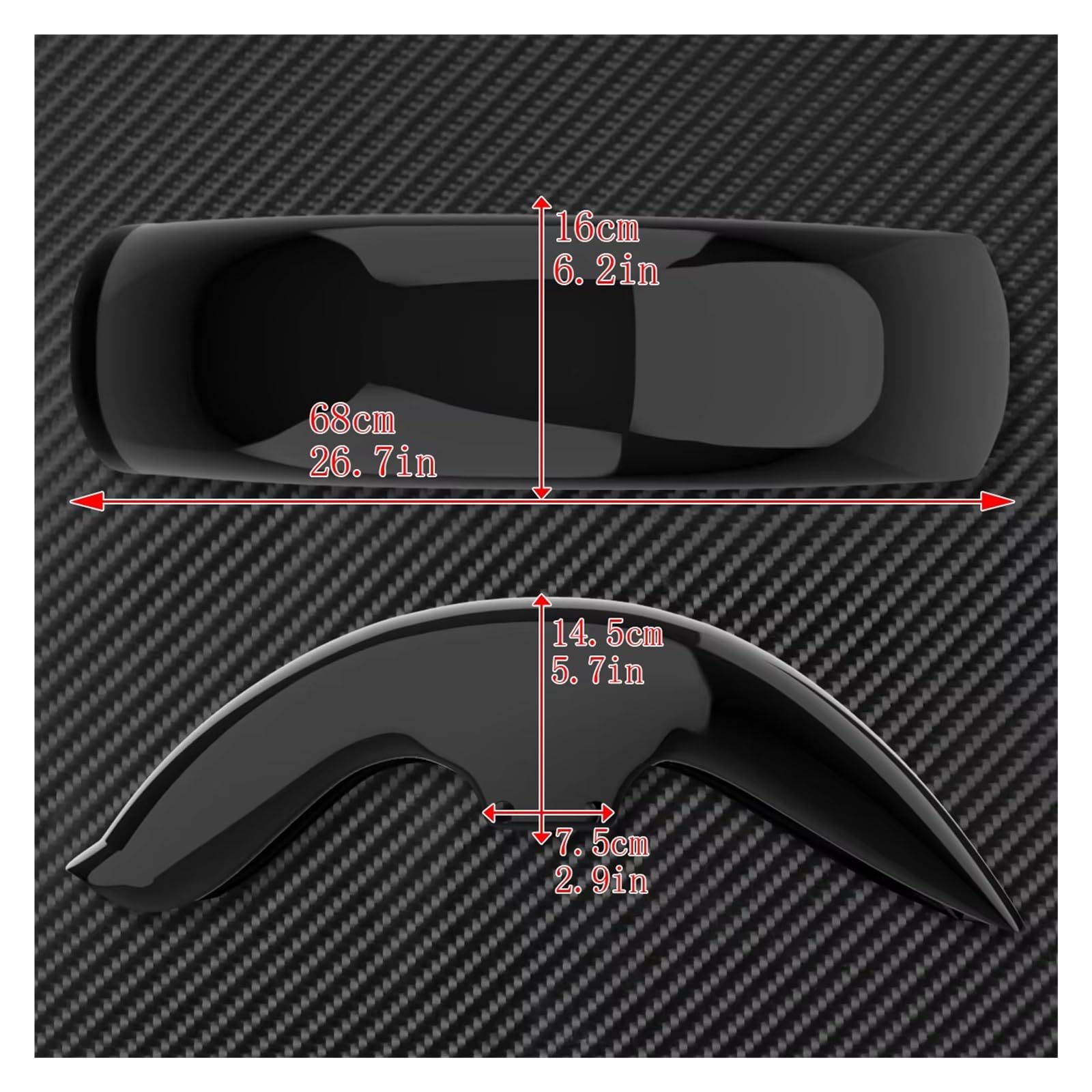Per Softail Per FLSTFB Per FLSTF 2006-2015 2016 2017 Moto Parafango Anteriore Parafanghi Copertura Gloss Nero In Plastica ABS Parafango Motociclo