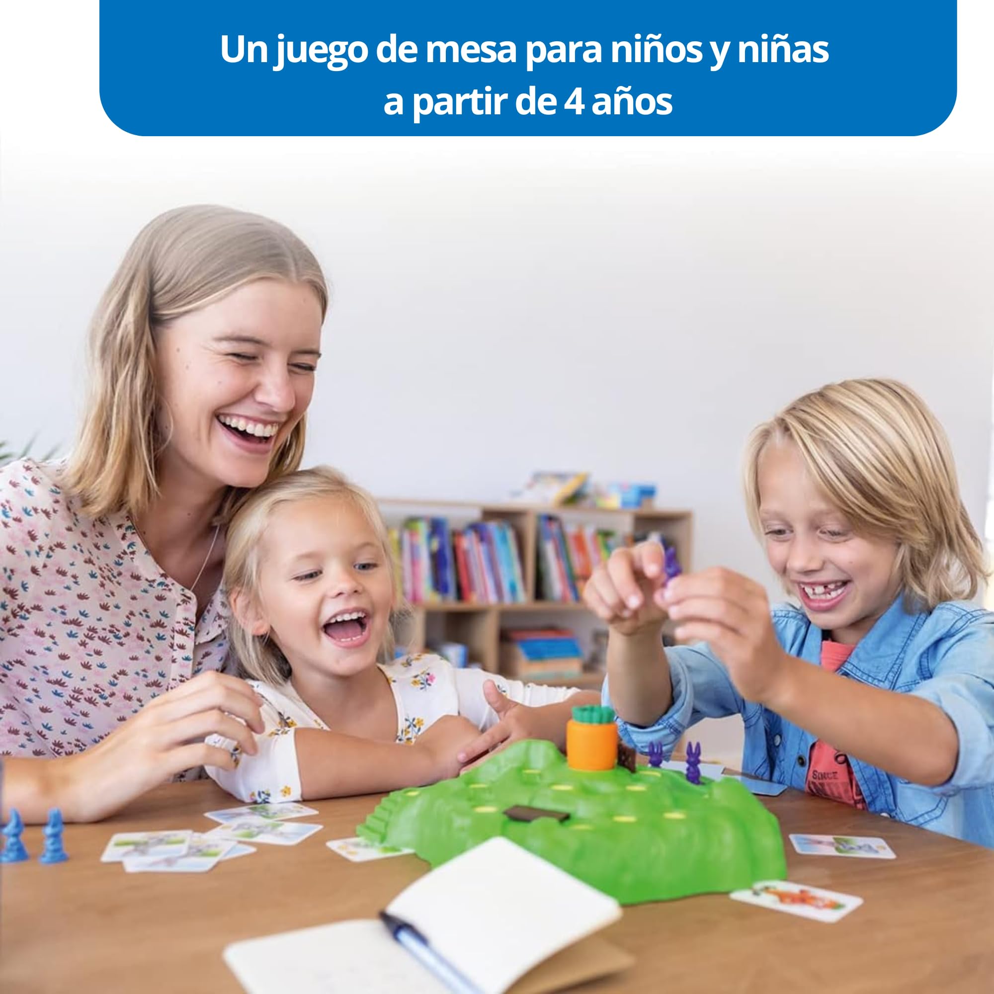 Ravensburger - Funny Bunny, Juegos De Mesa Niños 4 Años, Juguetes niños 4 años, Juegos De Mesa Niños, Juegos para niños, Regalos para Niños, Versión Español