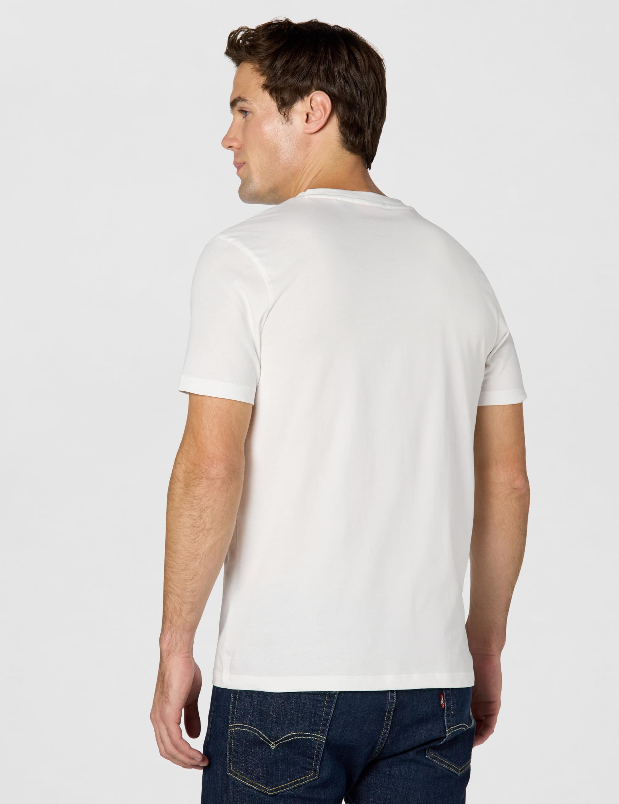 HUGO Mens Print Logo Short Sleeve T-Shirt, Ultra White, XX-Large US