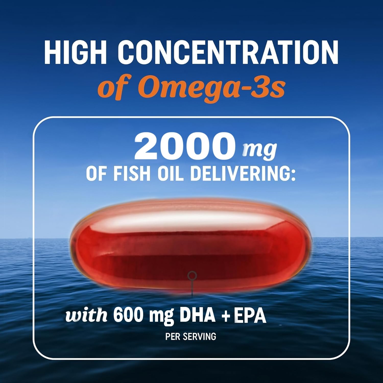Omega 3 Fish Oil 2000mg + Multivitamin Combo| Triple Strength Softgels with EPA & DHA + Astaxanthin & Vitamin D3 | Heart, Brain, Eye & Joint Health | Burpless | 60 Softgel each — Amazon image 3