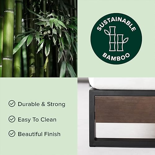 Miniatura 3 de Zinus Suzanne - Cama de plataforma de 6 pulgadas sin cabecero, Madera Acero Contrachapado, Gris (Grey Wash)