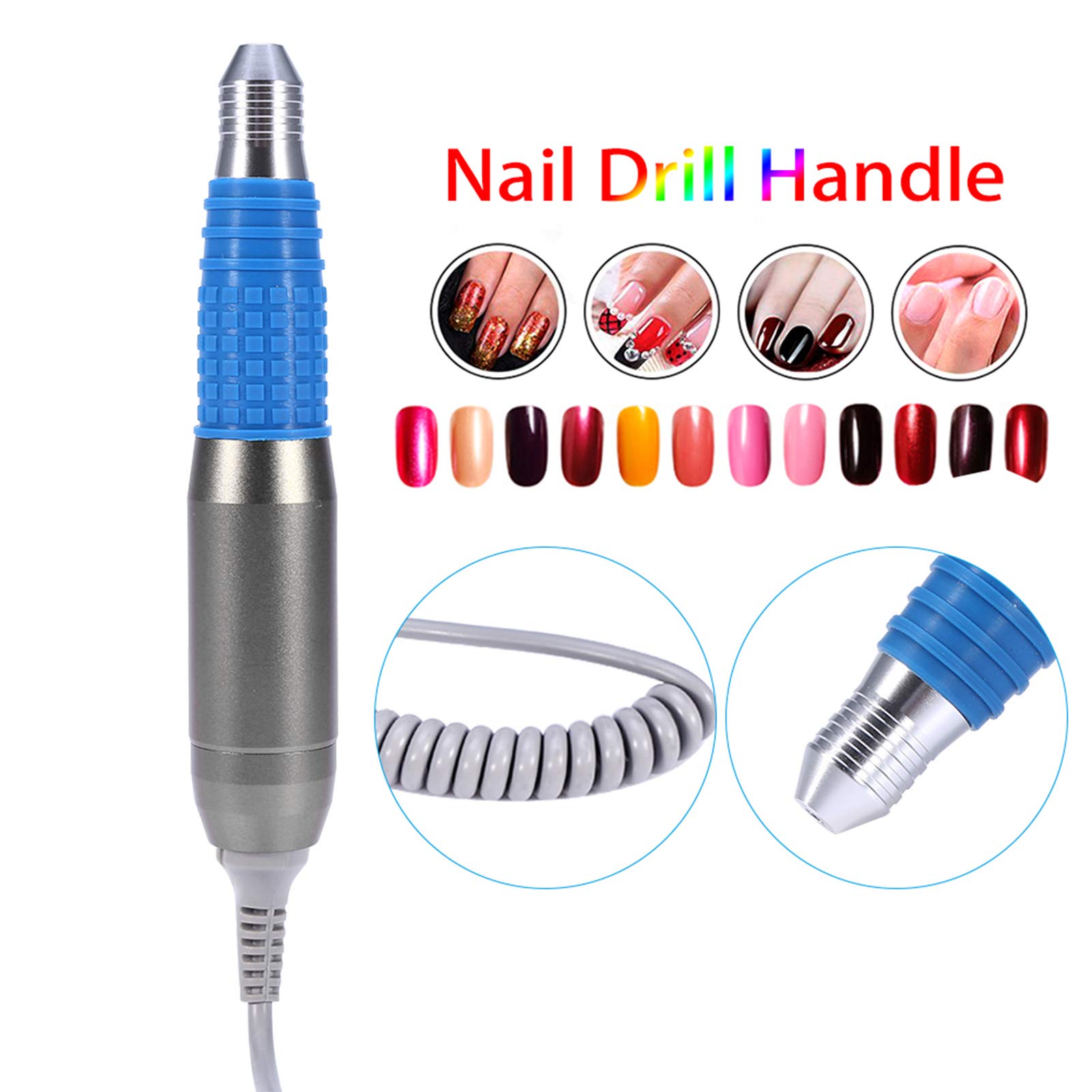 Maniglia per trapano, Filfeel polacco trapano attrezzature smalto Manipolo per la macchina del chiodo manicure elettrico penna per unghie penna strumenti polacco trapano