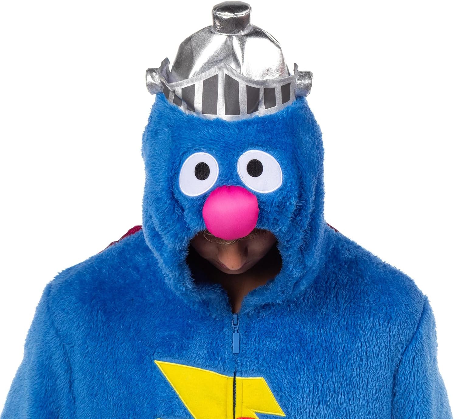 Sesame Street Character Union Suit Kigurumi Hooded One Piece Footless Fleece Pajama - Image 3