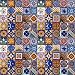 100 Hand Painted Talavera Mexican Tiles 2"x2" Spanish Mediterranean decor