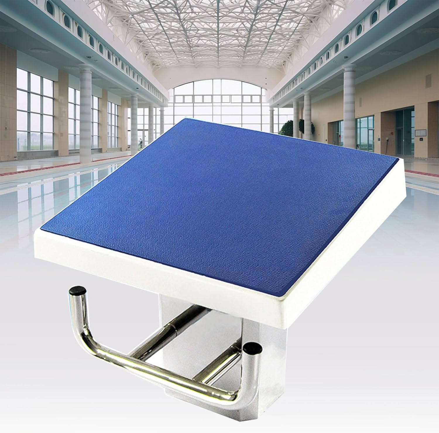 Pools Diving Equipment,Heavy Duty Non-Slip Countertop Diving Boards,Heavy Duty Swimming Pool Diving Board with Stainless Steel Base,for Private Swimming Pools/Stadiums,A