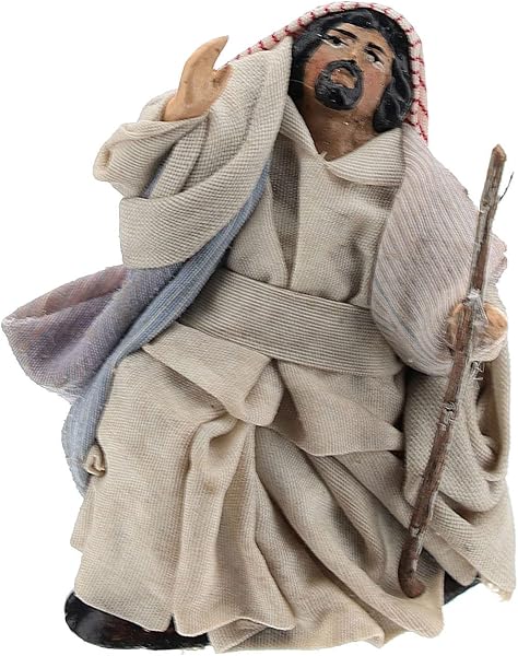 Holyart Szopka neapolitańska: Zdziwiony Arab 8 cm figurka szopki z Neapolu