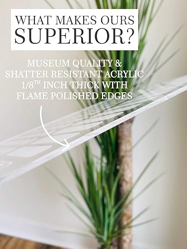 Miniatura 5 de Large Clear Acrylic Habit & Goal Tracker for wall | Dry-Erase Message White Board Calendar Wall Mounted Office Home Family Organization Tools Must