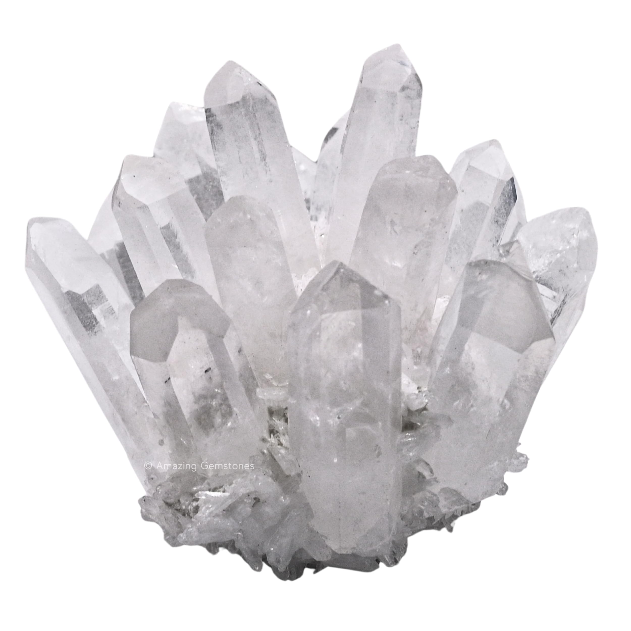 Amazing Gemstone Large Clear Quartz Crystal Cluster Points for Meditation, Home Decor and Gift - Natural Quartz Crystals and Healing Stones for Enhance Energy with Large Crystals Points