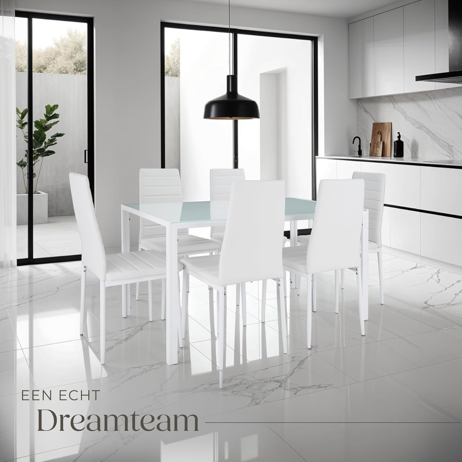TecTake Dining Set in a modern dining room