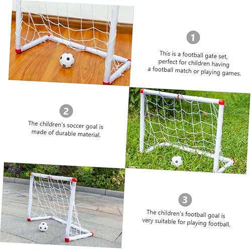 Miniatura 7 de Luxshiny Portería de fútbol portátil plegable para puerta de fútbol ligera resistente a la intemperie para jugar en interiores y exteriores,