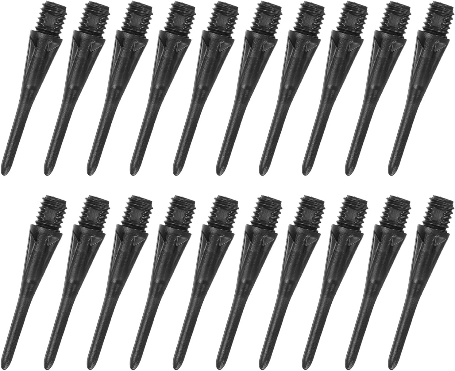 YOKIVE 120 Pcs Plastic Dart Tips, Game 2BA Thread Soft Darts Tips Replacements Plastic Tips Soft Tips| Indoor Outdoor Play (Black)