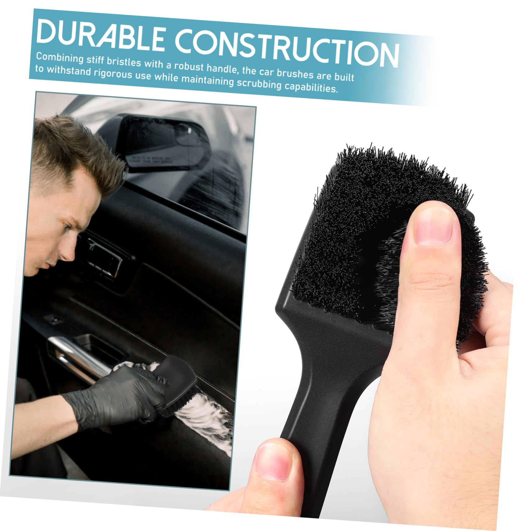 Gatuida 3 Ensembles De Brosses De Nettoyage De Pneus De Voiture Nettoyeur De Pneus Brosse De Moyeu De Roue De Nettoyage De Jante De Voiture De e De