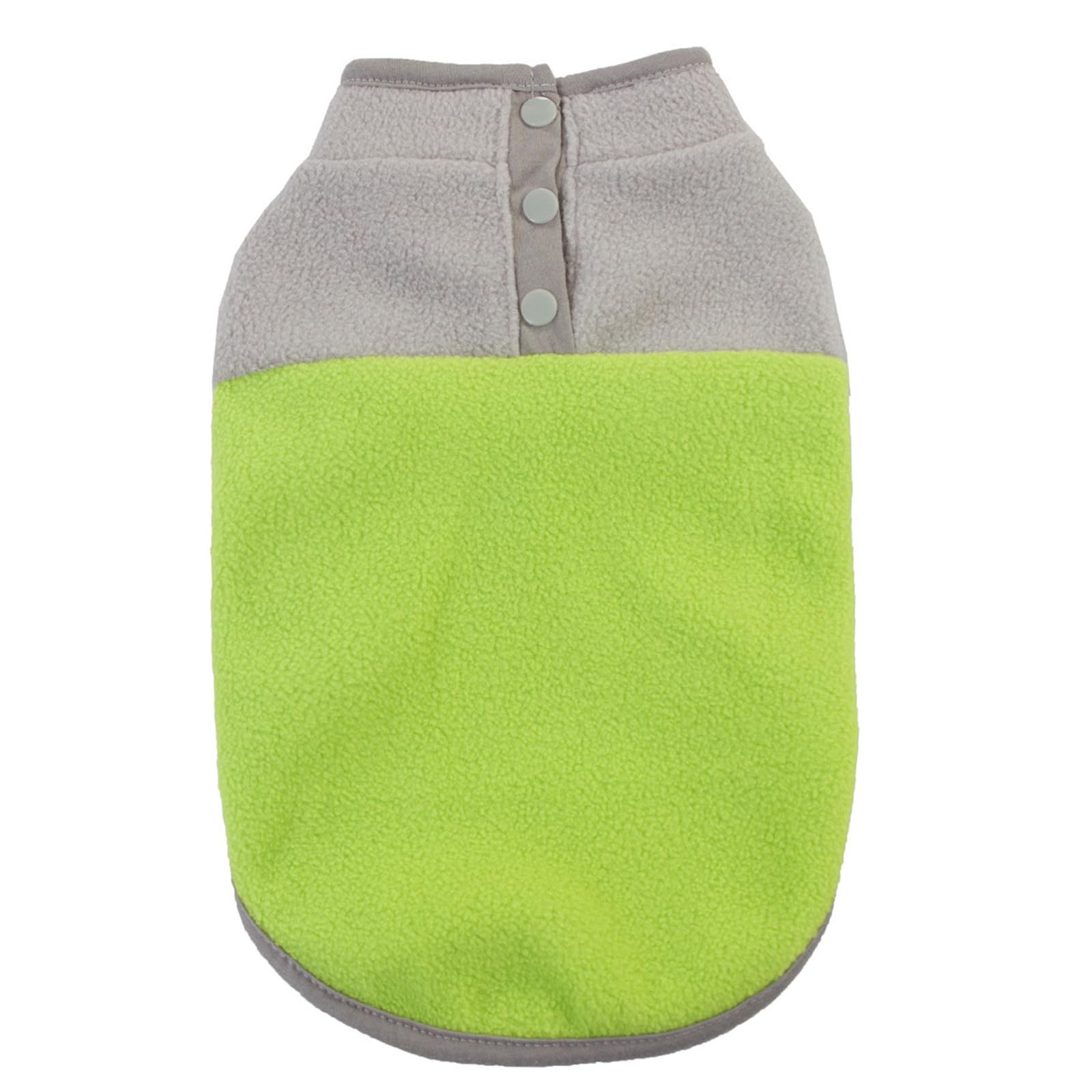 MeiAOBest Pet Clothes, Dog Cold Weather Coat Warm Dog Jumper Soft Fleece Vest Jacket Pullover Costume for Puppies Small Dogs_XL(Grey Green)