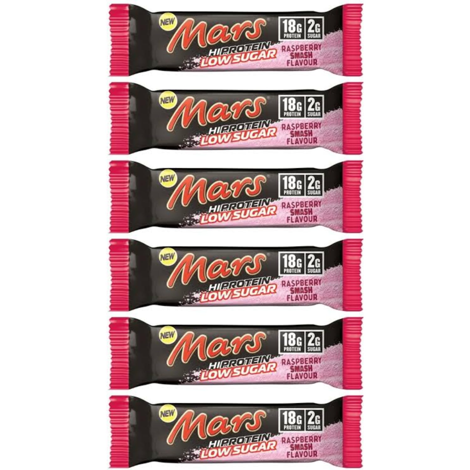 Mars Hi-Protein Low Sugar Bar - Raspberry Smash Flavour (Pack Of 6), 55g Each (Imported) (B0D17Z5RCS) Amazon Price History, Amazon Price Tracker