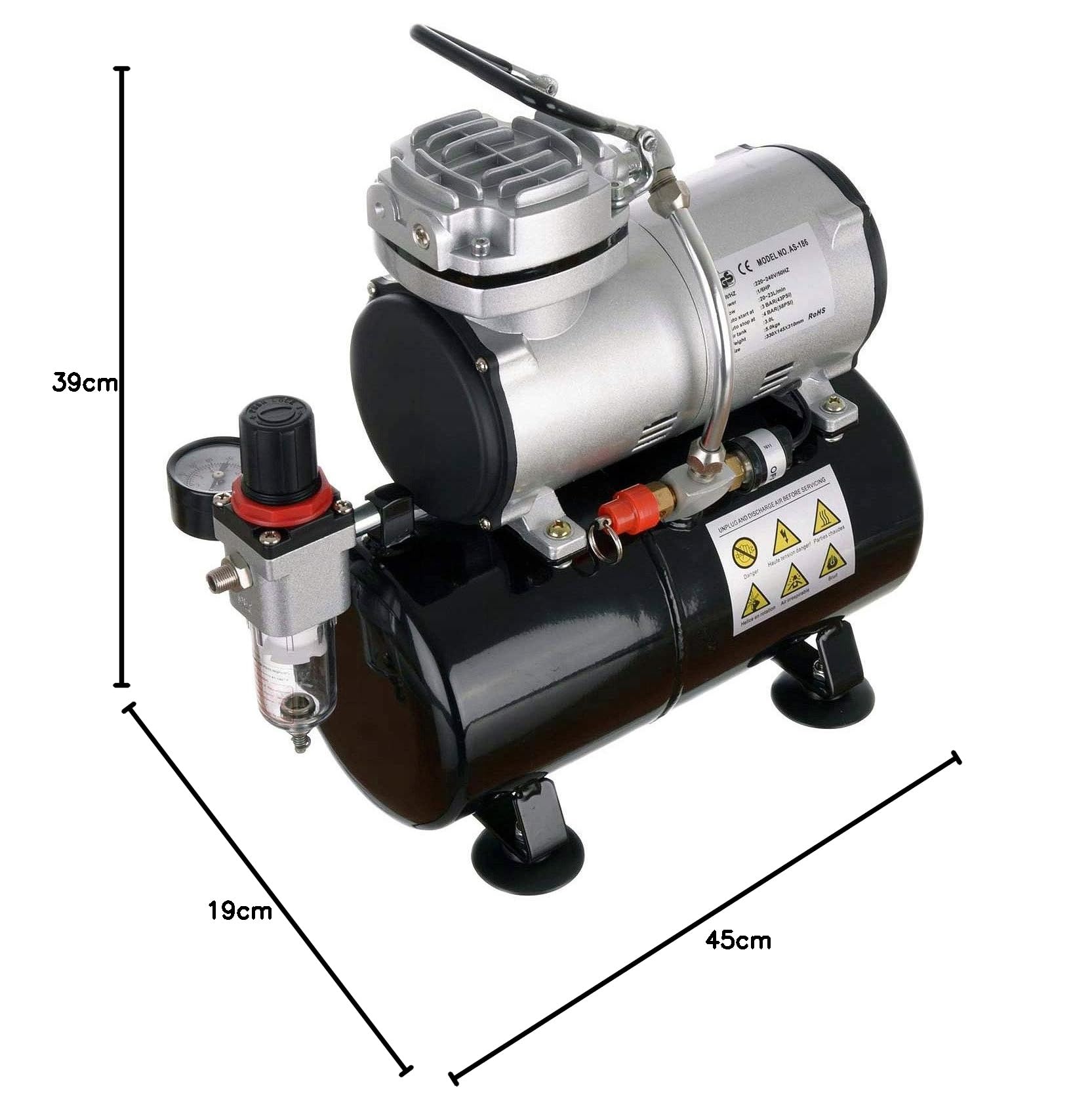Compresor do aerografu BUTLA 3L FENGDA AS-186