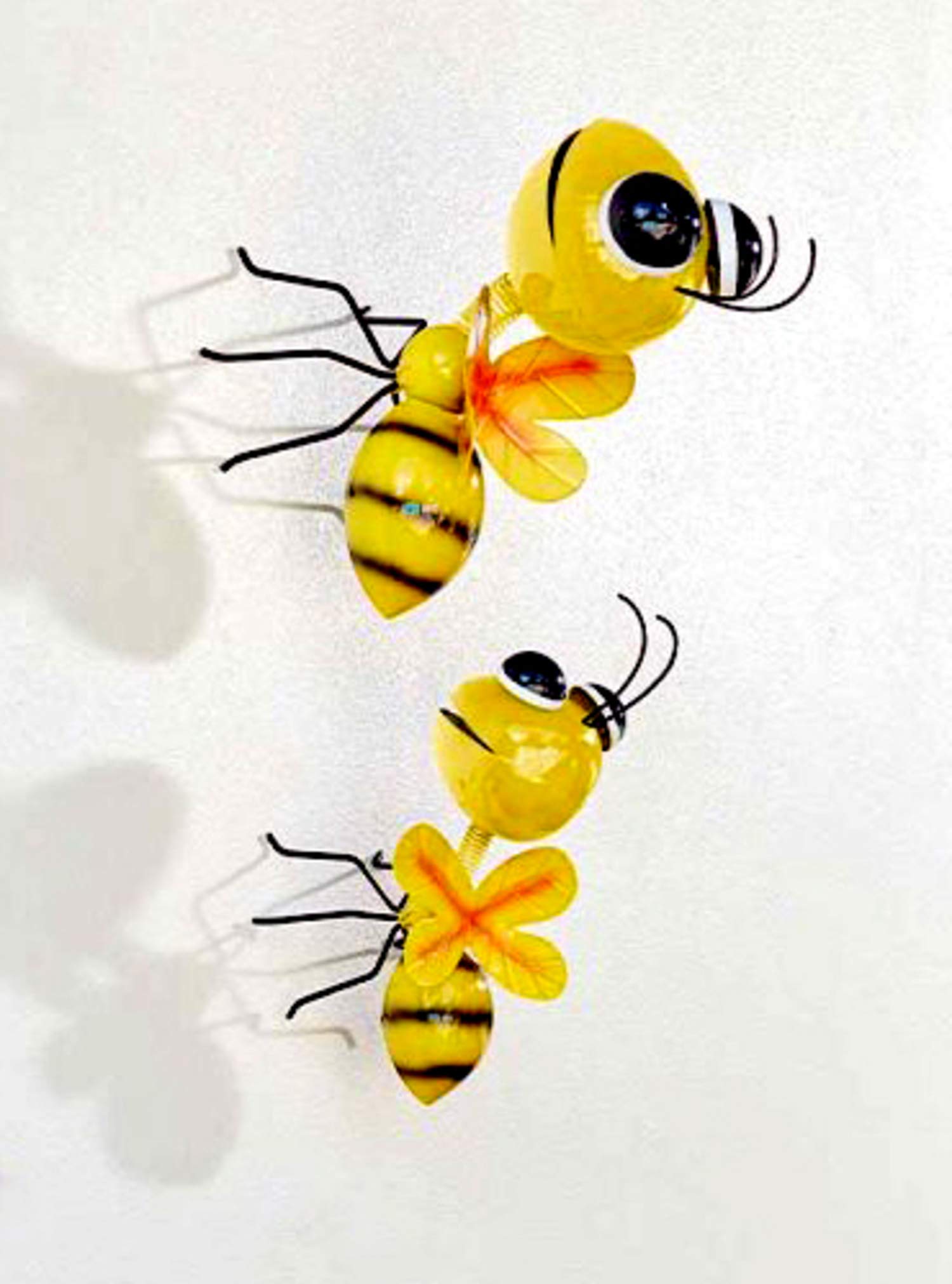 Garden Mile Adorno de jardín para Colgar con Forma de Abejas y Hormigas de Metal, para jardín, decoración de Insectos, esculturas de Pared Verticales (Hormiga Mediana)