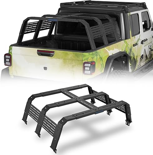 u-Box TacomaGladiator - Estante de carga para camioneta de 18.8 pulgadas de alto, se adapta a Jeep Gladiator JT 20-23 2020-2023 con rieles de cama