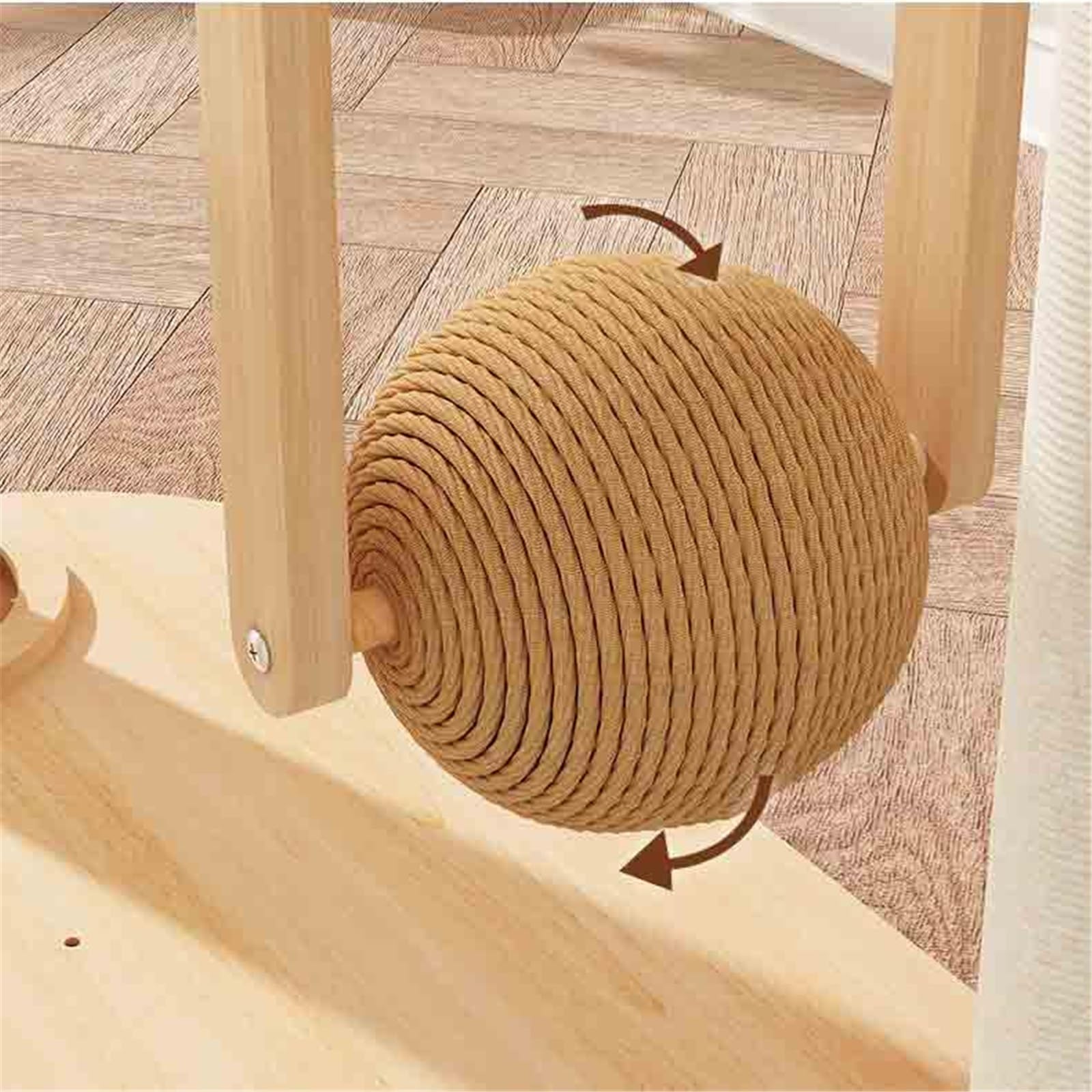 Kratzbaum-Turm Kratzbaum mit Bett, vollständig Sisal umwickelten Säulen und Spielzeugball Für drinnen