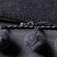 Vista 80 de 2 fundas para cojín decorativo de terciopelo con pompones