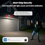 AOSU 2K Security Camera Wireless Outdoor, Solar Powered Security Camera with Spotlight, Siren, Motion Detection, Full Color Night Vision, 2-Way Audio, IP66, Compatible with Alexa, 2.4GHz WiFi (2PACK)