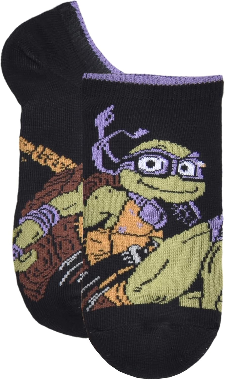 Teenage Mutant Ninja Turtles Boys' No Show Socks