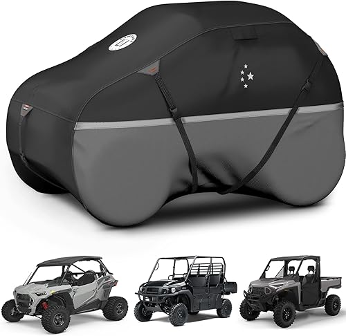 LIBZAKI - Funda para UTV 420D, impermeable, para 2-3 plazas4-6 plazas, resistente para Polaris Ranger RZR, Yamaha, Rhino Can-Am Commander Defender