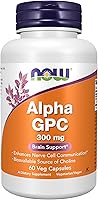 Vista 1 de Now Foods Now Foods Alpha GPC 300 mg, 60 cápsulas veganas (paquete de 2)